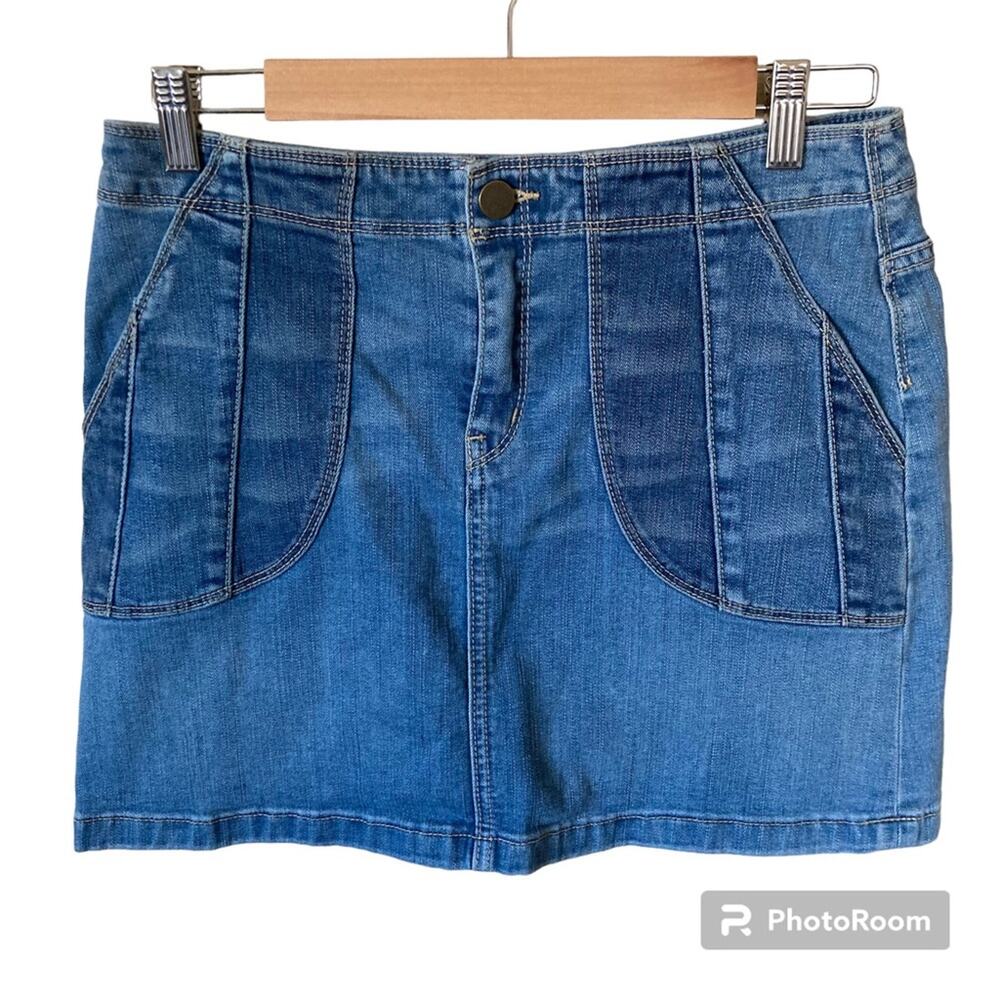 Chelsea28 Two Tone Jean Skirt Size M - Picture 2 of 5
